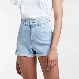 Express Mom Shorts Shortie Super High Rise